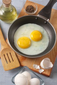 Fried Eggs Sunny side eggs in pan image preview