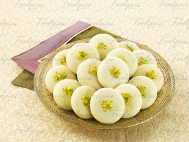 Peda Milk based dessert garnished with pistachios image preview