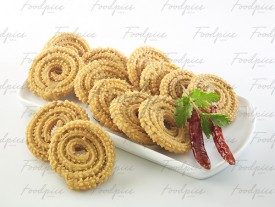 Chakli Spiral fried dough snack preview